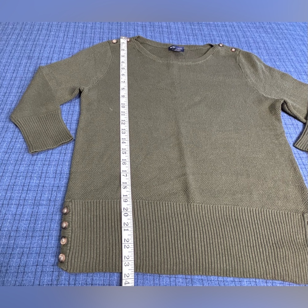 3/$20 Architect Olive Green Women's Sweater - Picture 8 of 12